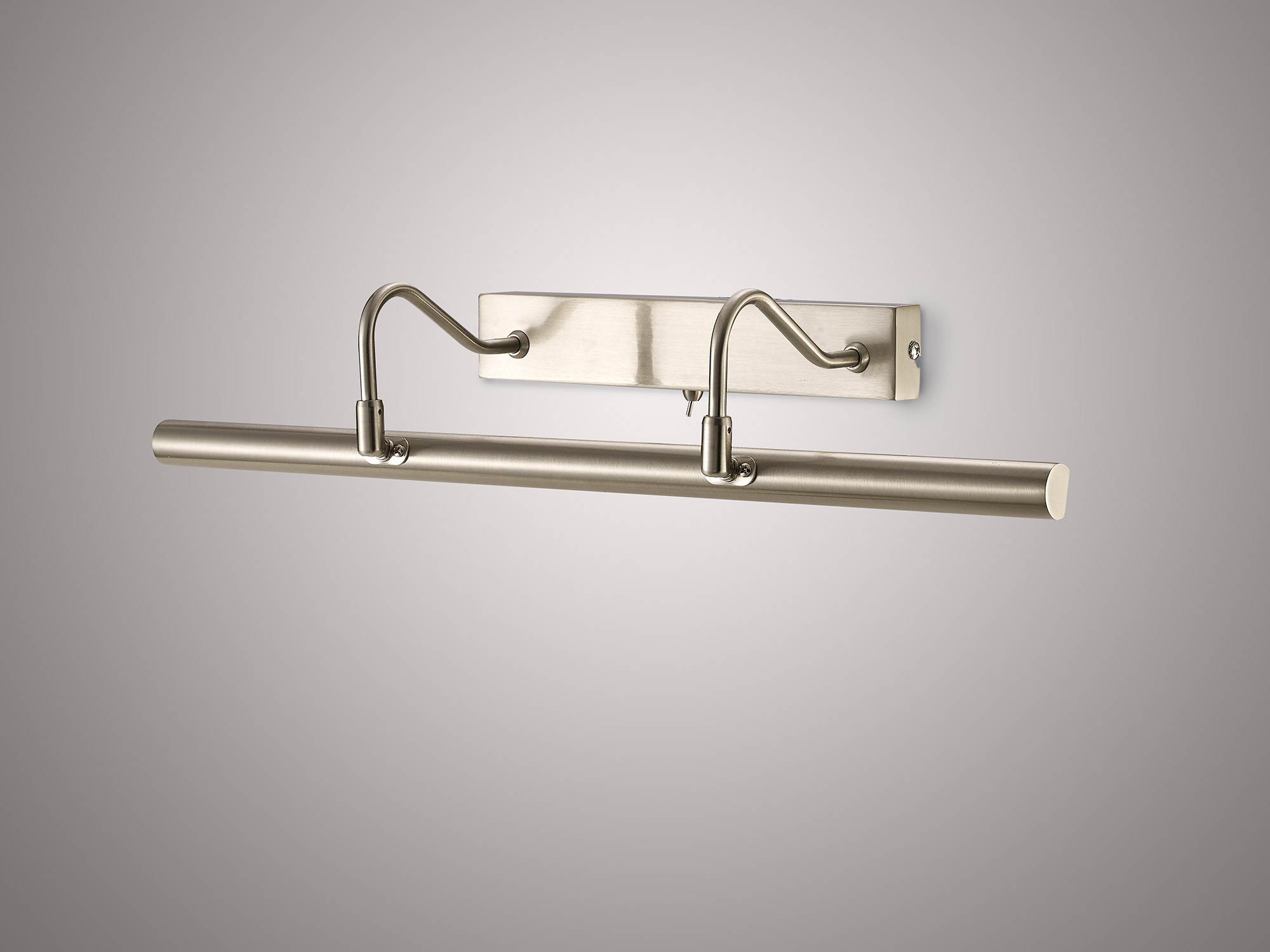 Abacus Dimmable Satin Nickel Wall Lights Deco Picture Lights